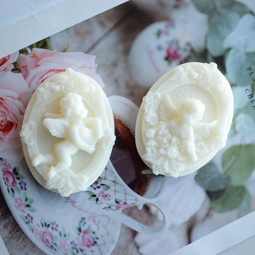 ins angel plaster silicone mold DIY aromatherapy candle diffusion stone glue handmade soap ornaments hanging abrasive tools