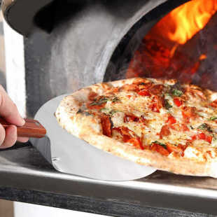 Hot Selling Products Stainless Steel Pizza Oven Accessories Tools Cake Pizza Shovel Wooden Handle Pizza Shovel