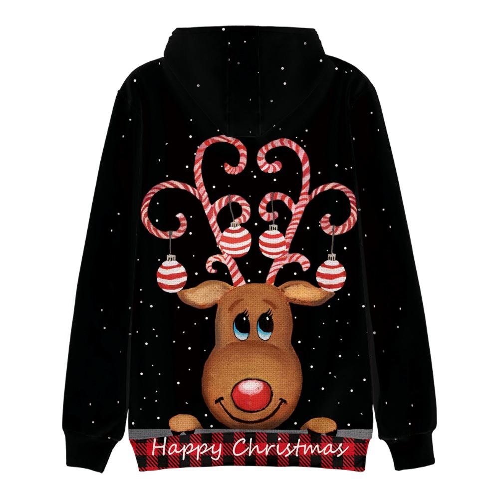 Men's Clothing Autumn and Winter Christmas Hoodies Christmas Tree Men's and Women's Pullover Clothes Wholesale_voghion.com