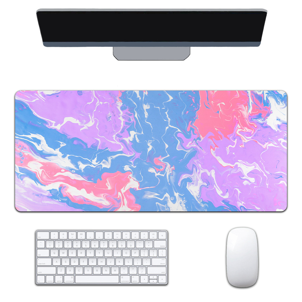 Mapa de calor transfronterizo extra-grande juego engrosado Oficina abstracto viento fluido colorido expansión corrugado mouse pad patrón personalizable