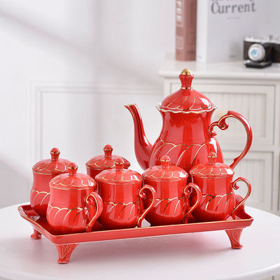 水具套装欧式茶具家用整套客厅陶瓷茶壶茶杯水杯子结婚一件代发|ms
