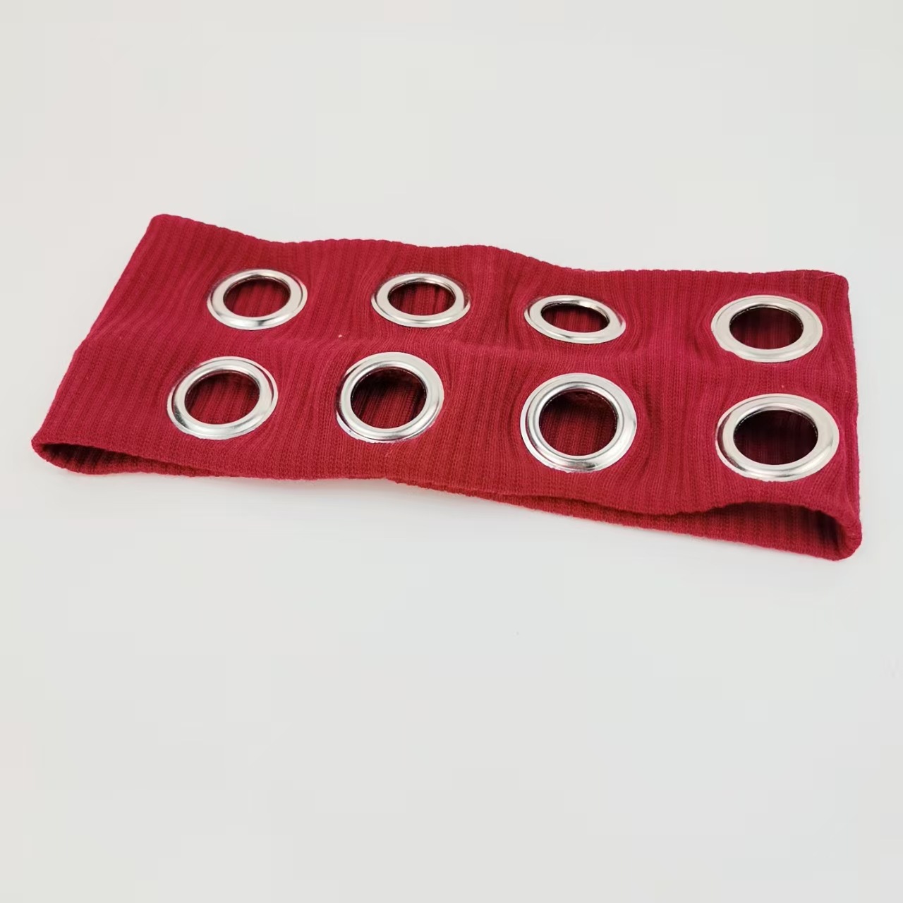 Hot Girl agujeros redondos huecos elásticos bandas de cabello europeas y americanas retro gótico punk subcultura rock festival de moda tocado