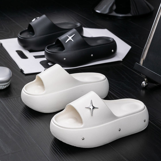 New EVA Outer Wear Sandals and Slippers Women's Small Thick Bottom Heightened Shit Feeling Summer All-match Dress Super Hot