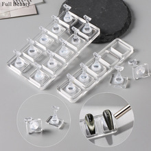 FULL BEAUTY跨境新款透明无磁铁美甲指托美甲练习托架辅助工具