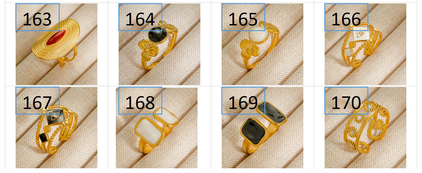 Holiday, Party Occasion Wholesale Jewelry Retro IG Style Geometric 304 Stainless Steel Plating Stainless Steel Rings