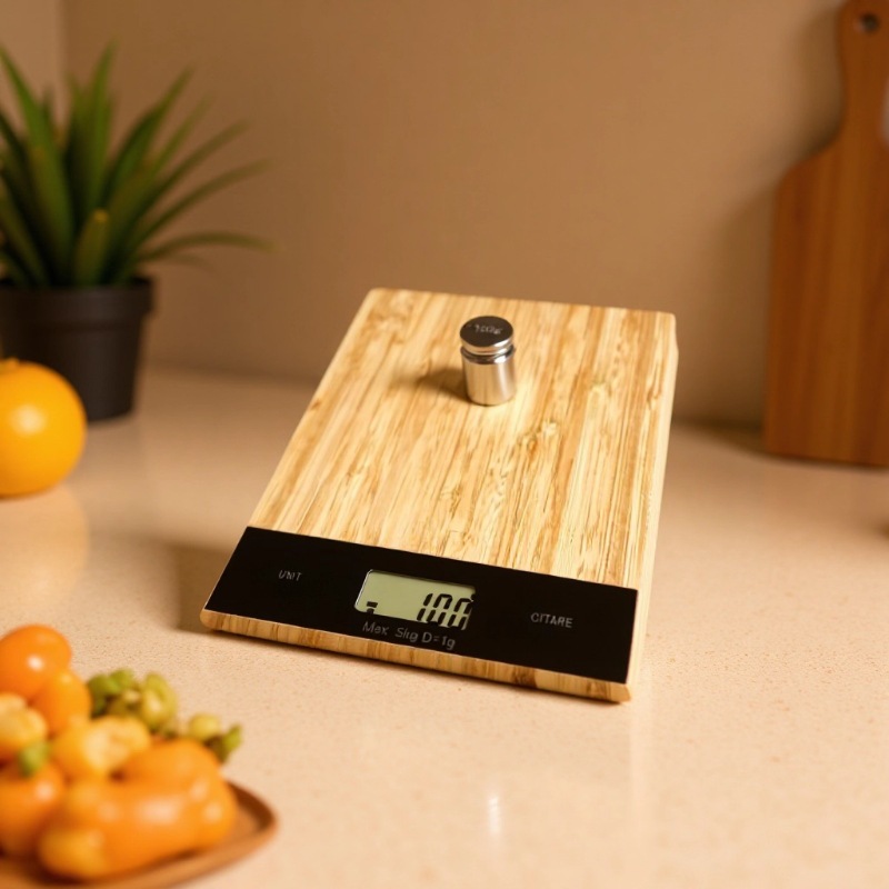 厂家批发竹板秤5kg/1g电子秤食品烘焙秤方形厨房秤便携式电子克秤
