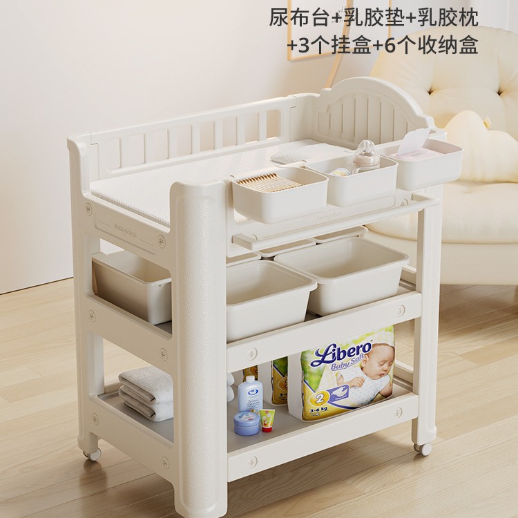 Babyviva pañales para bebés, tabla de cambio de pañales para bebés, tabla de baño, cama móvil para recién nacidos