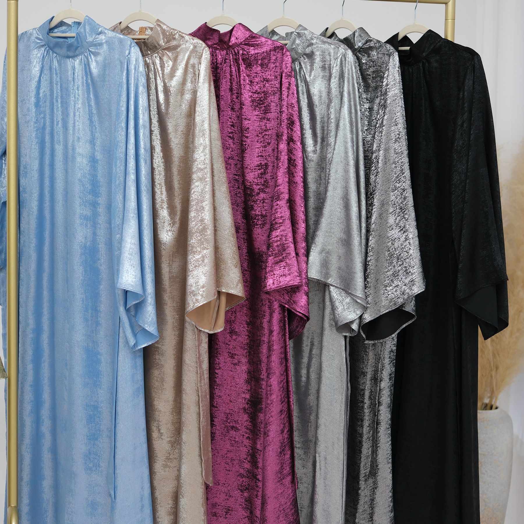 Women's Clothing fashion stitching Dubai Türkiye elegant dress _voghion.com