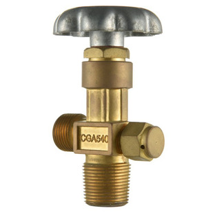 Oxygen cylinder valve CGA540 brass steel cylinder valve QF-2C bus bar gas guide high pressure metal pipe