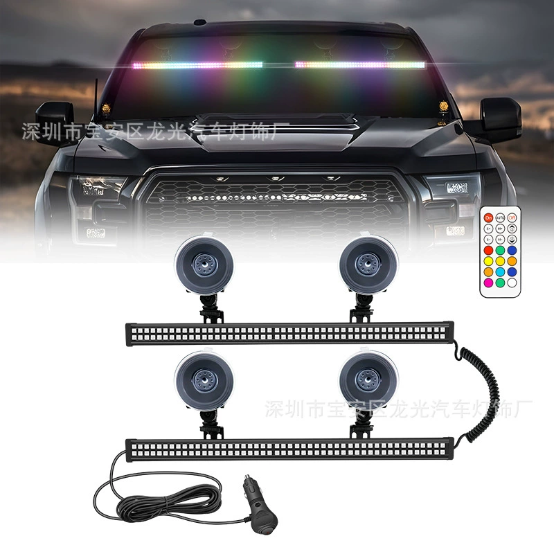 Новый тип пульта дистанционного управления светодиодный штангой автомобиль один на два призрачных световых сигнальных огней