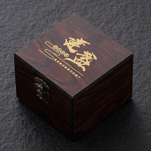 Factory Hot Selling Jian Zhan Bamboo Surface Packaging Tea Cup Gift Box Wooden Box New Magic Tape Storage Box Logo Printable