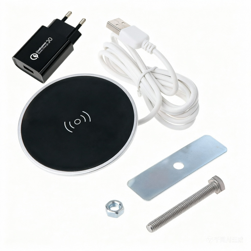 Módulo de Accesorios Inteligente para Oficina en Casa, Cargador Inalámbrico Integrado en Muebles con Carga Ultra Rápida USB de 15W para Teléfono Móvil image 10