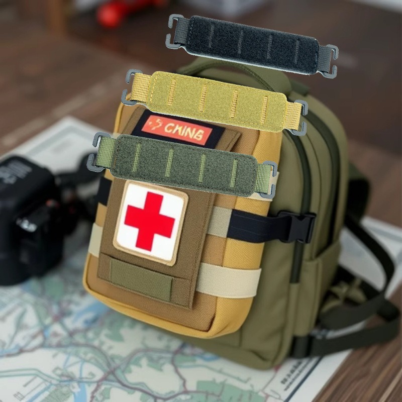 Enlace de cinta desmontable Función de mochila táctica Accesorios de expansión Molle Expansion Moral Sello Base de velcro