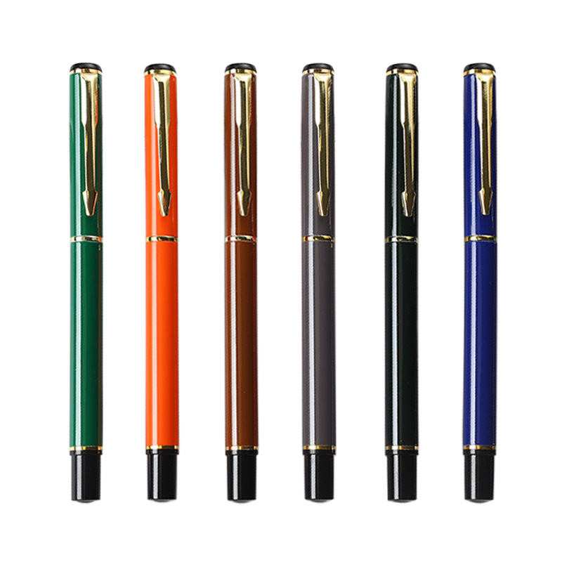Inventario simple bolígrafo de metal de alta calidad bolígrafo comercial neutro bolígrafo láserogo hotel publicidad regalos bolígrafo de firma