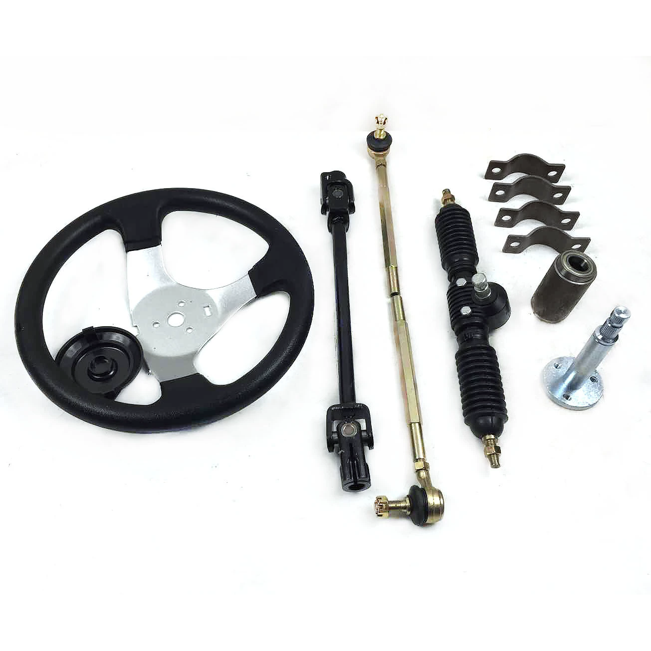 Модифицированный четырехколесный электрический картинг 110, рулевой механизм 32 см, комплект рулевого колеса рулевого управления
