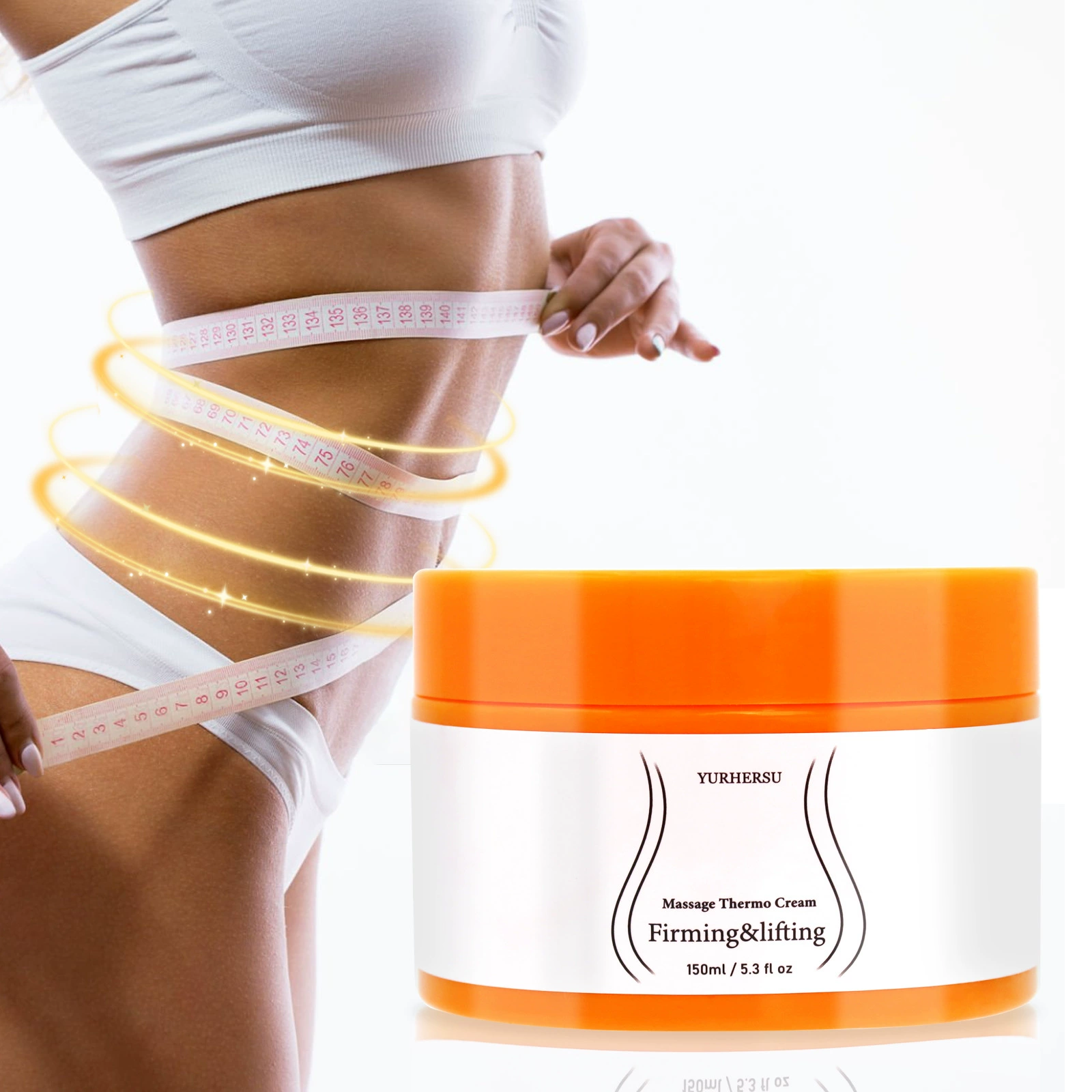 YURHERSU Массаж лихорадочный крем для крепких бедер для укрепления мышц линии тела массажный крем для трансграничного