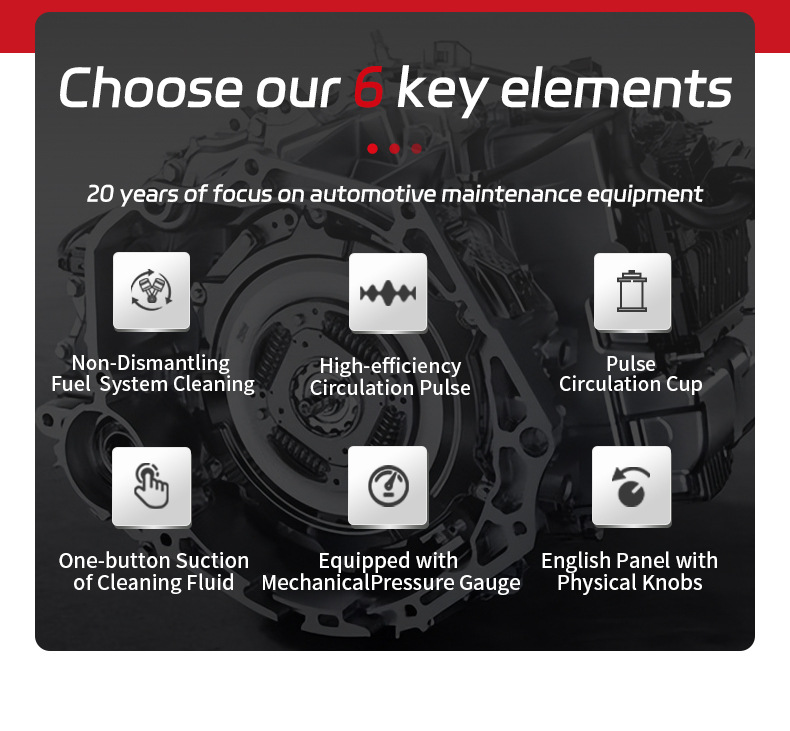 Fuel system cleaning machine, engine carbon deposit removal, three-way catalytic converter pulse cleaning machine, car cleaning equipment that doesn’t require disassembly