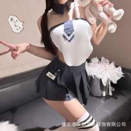 情趣内衣性感学生制服JK短裙免脱套装学院风角色扮演制服诱惑一