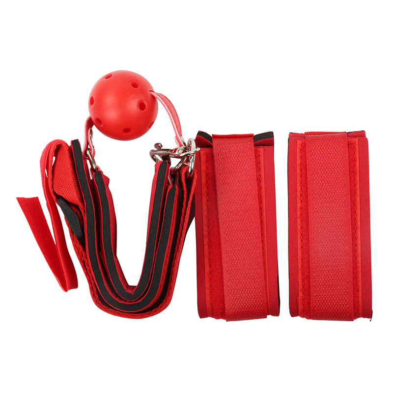 Adult Sex Fun Sm Training Foltergerät Reverse Back Mundstöpsel Gurtband Bindung Handschellen Mundstöpsel Produkte für Erwachsene_voghion.com