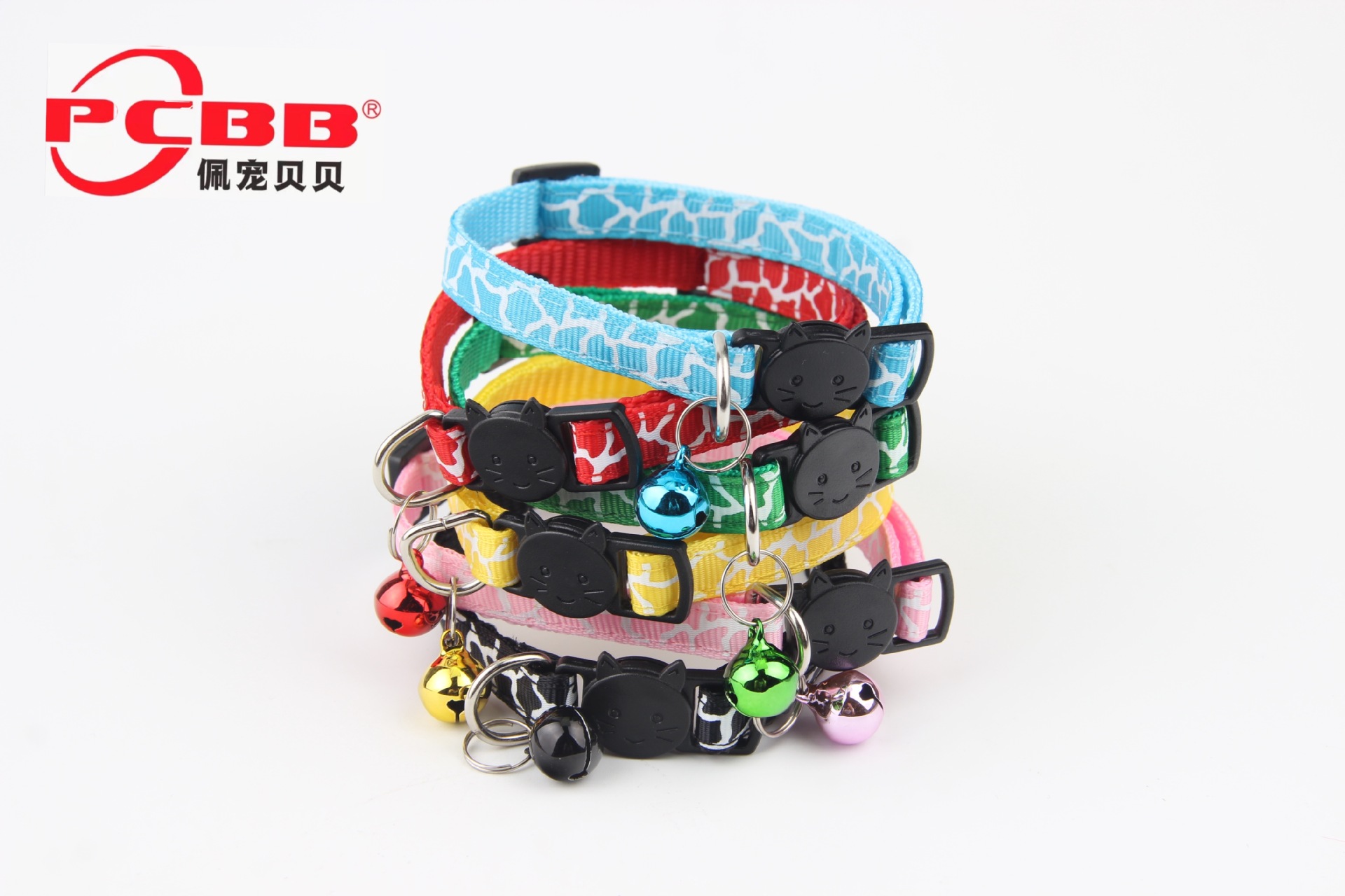 Nuevo collar de campana de mascota hebilla 1.0 collar de pegado mascota perro gato gran cantidad de stock gato