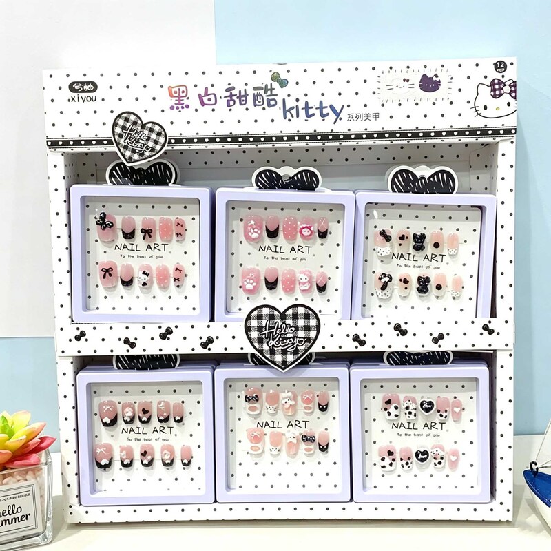 New cute cartoon cat-eye wearable nails, versatile and exquisite nail art stickers, detachable wearable nails, creative and high-value nail pieces New cute cartoon cat-eye wearable nails, versatile and exquisite nail art stickers, detachable wearable nails, creative and high-value nail pieces