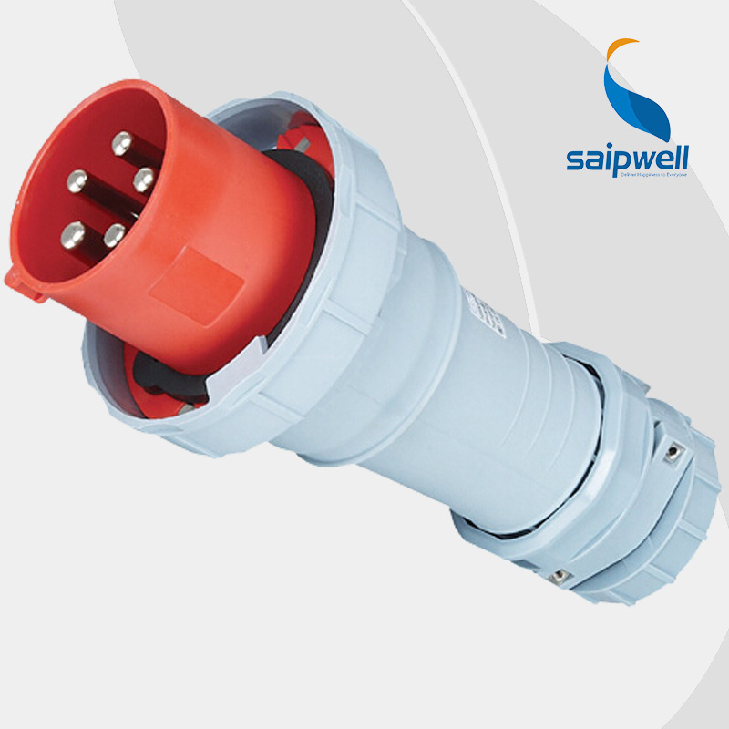 斯普威尔厂供SP-1447工业防水插头 IP67户外防水插头 柜体配套防