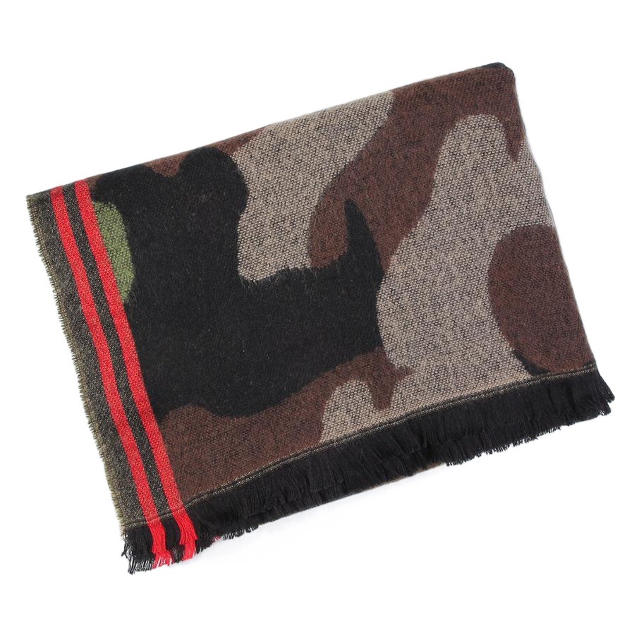 2019 autumn and winter New thickened leopard print camouflage scarf popular cashmere-like shawl scarf