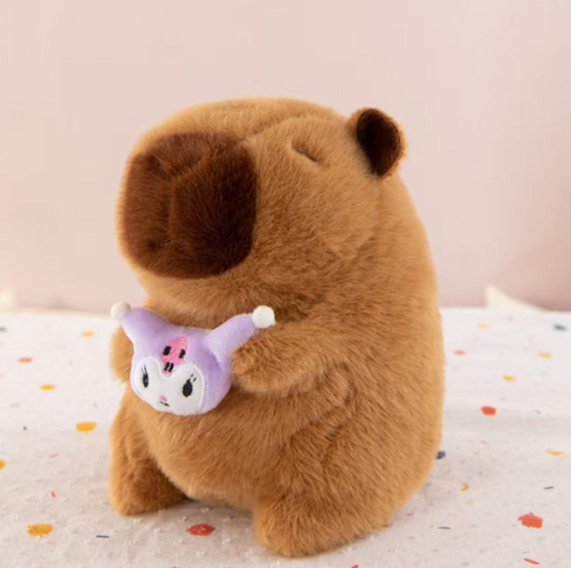 8inch グラブマシーン人形ぬいぐるみカピバラカピバラ 8 インチ人形人形結婚式投げフープギフト|undefined