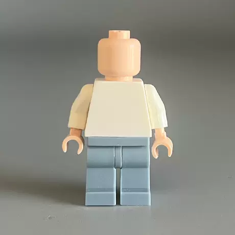 Body minifigure-white on top and light blue on bottom