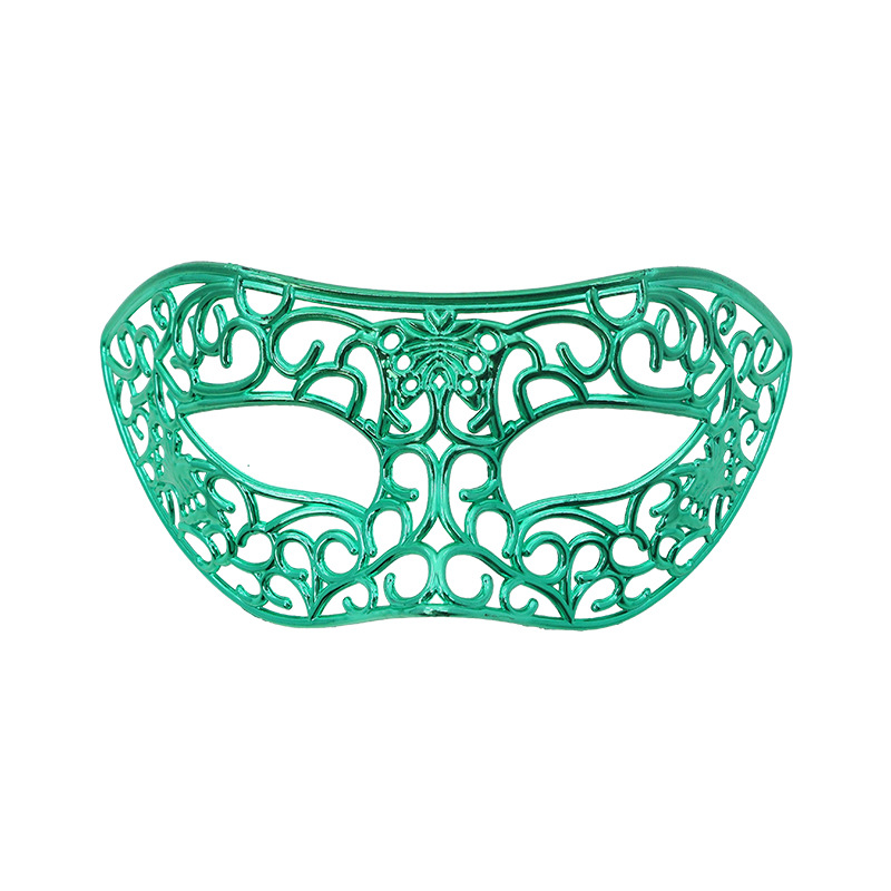 Venta caliente transfronteriza galvanoplastia calada Carnaval de Halloween multicolor de media cara Los hombres admiten máscara de fiesta máscara de bar