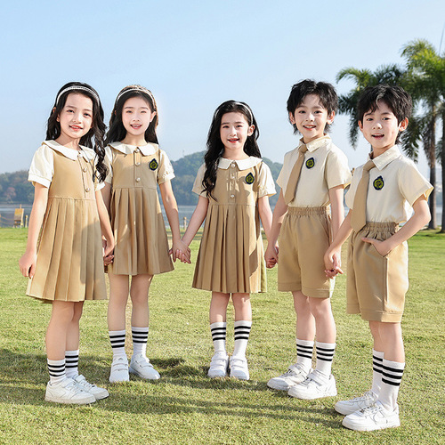 School uniform English-style college class set children kindergarten children's performance costumes for June 1st