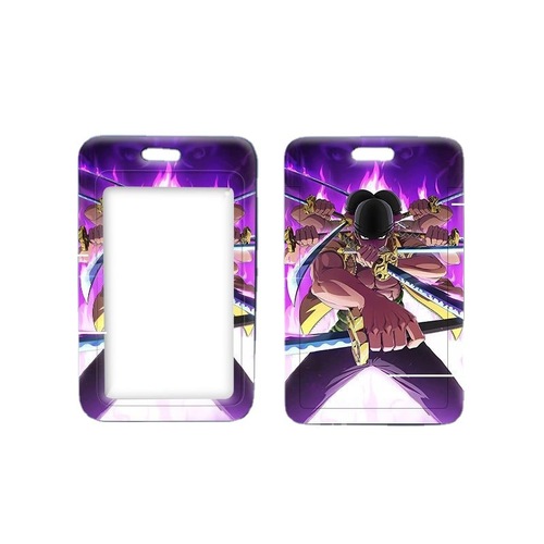 One Piece Card Holder Wholesale Student Meal Card School Brand Silicone Work Pass Access Card Holder Small Card Factory Brand Luffy Animation