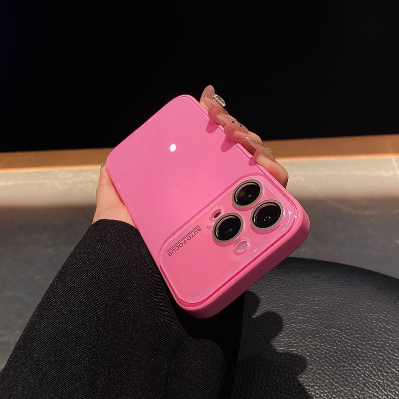 适用苹果17promax手机壳秒变大视窗冰感光面玻璃iPhone16保护套硬|undefined