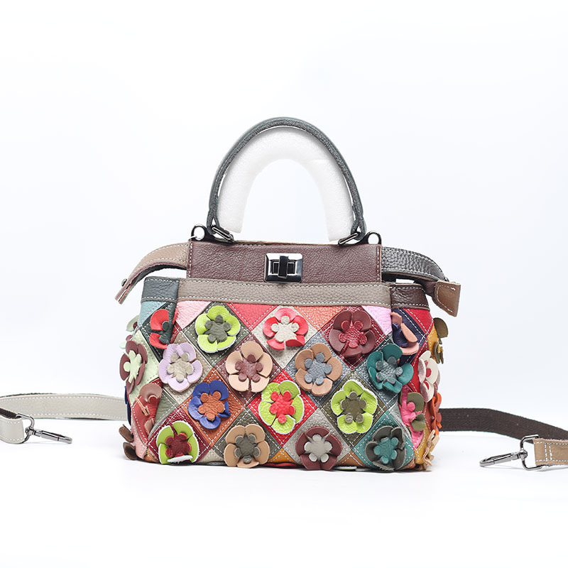 Japanese and Korean Retro New Floral Bag, Genuine Leather Women's Handbag, Shoulder Bag, Crossbody Bag, First-Layer Cowhide Women's Square Bag, Special Clearance Sale Japanese and Korean Retro New Floral Bag, Genuine Leather Women's Handbag, Shoulder Bag, Crossbody Bag, First-Layer Cowhide Women's Square Bag, Special Clearance Sale