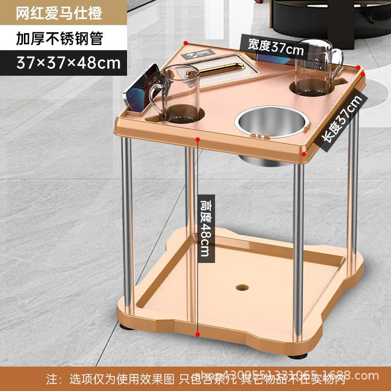 Mesa de mahjong, mesa de centro, estante de té, sala de ajedrez y cartas, mesa de café pequeña junto a la máquina de mahjong, cenicero, estante para vasos de agua, mesa de té de la casa de mahjong