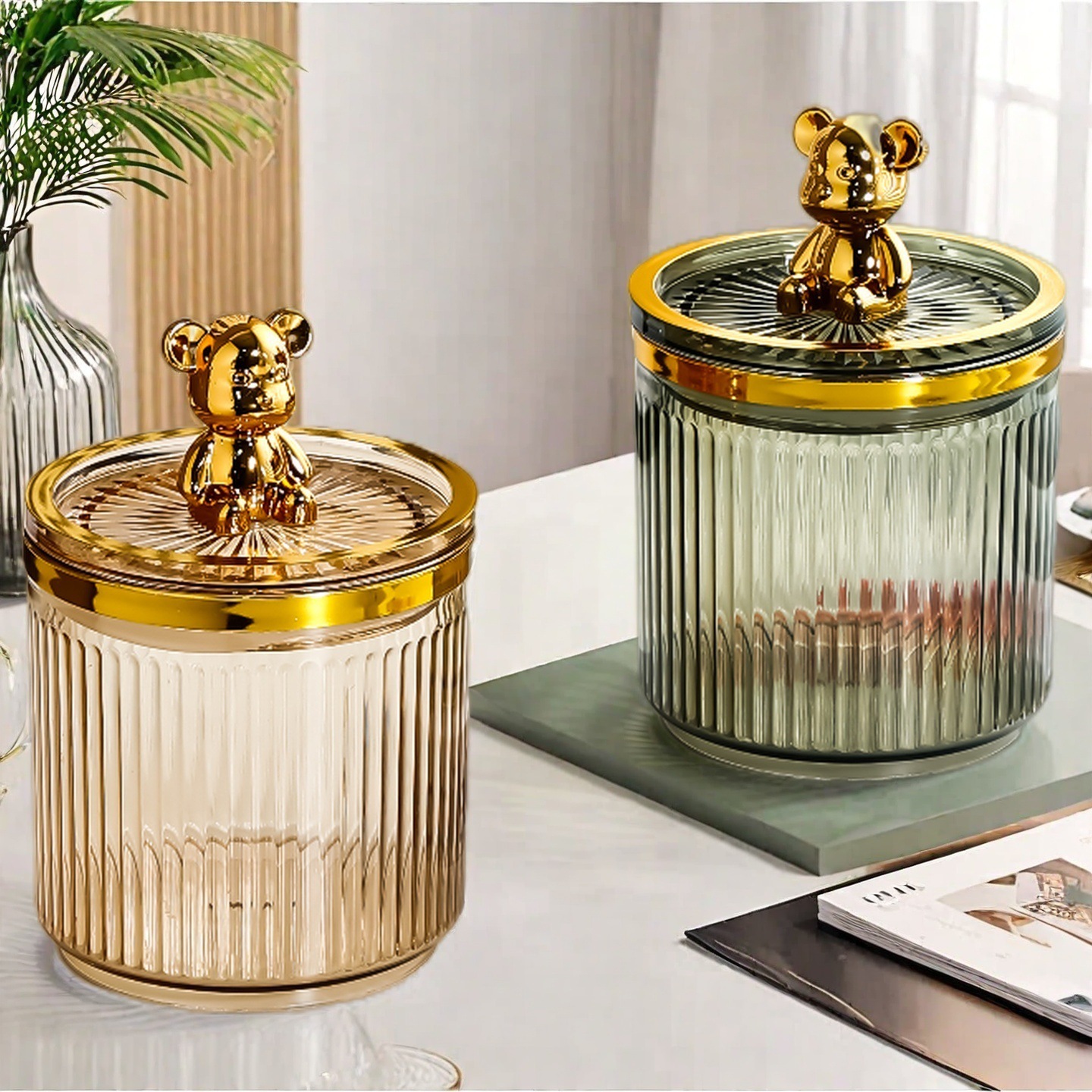 Food-Grade Sealed Jars, Moisture-Proof Kitchen Storage Jars, Grain Storage Boxes, Refrigerator Snack Tea Storage Jars