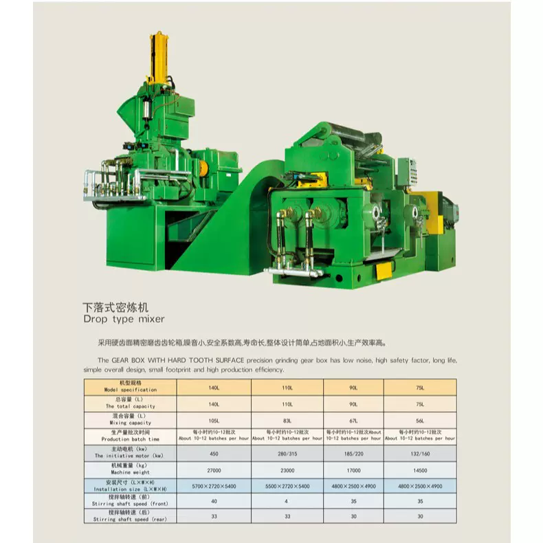厂家定制下落式密炼机新款橡胶塑胶密闭式炼胶机小型生产密炼机器