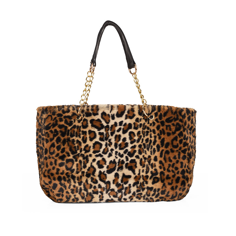 Hierscht a Wanter Crossbody Bag Handtasche eng Schëller Plüsch grouss Shopping Bag_voghion.com