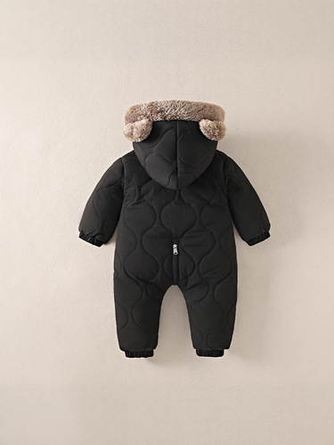 Infants with cashmere thick winter climbing clothes for children autumn and winter onepiece clothes for winter men and baby long sleeves super cute cartoon