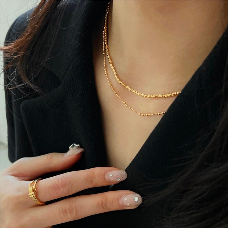 1 Piece Quantity 925 Sterling Silver Ball Chain Plating Solid Color Necklace