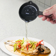 Small happiness cast iron pan, oil dipping small pan, stir-frying oil pan, oil splashing pan, mini hot oil small pan, bird-shaped egg pan, flat pan
