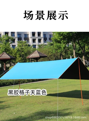Çadırlar UV-proof Outdoor Multi-person Camping - 210d-sky-blue-vinyl-check-300300200
