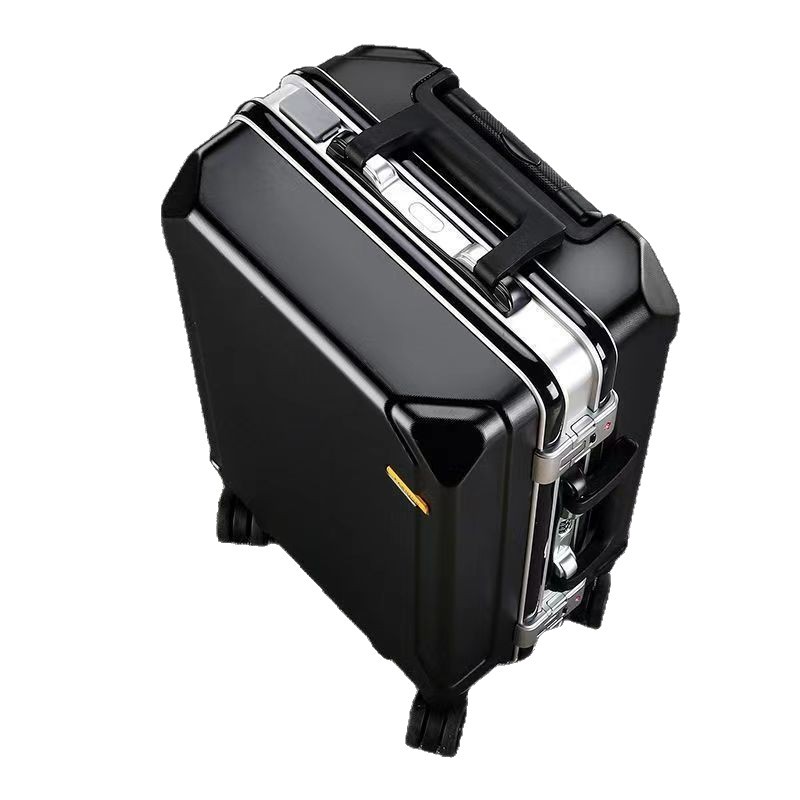 Nueva maleta trolley con marco de aluminio, maleta con rueda universal, maleta de gran capacidad, maleta de negocios, estudiante