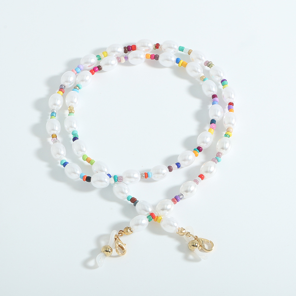 fashion pearl chain rice bead glasses chain wholesale jewelry Nihaojewelrypicture2