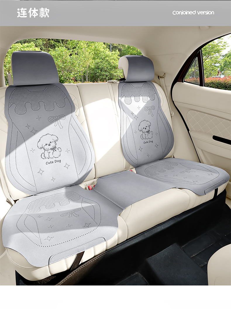 Car Seat Cushion for All Seasons, Trendy Seat Cushion, Winter Car Seat Cover, New Half-Cover Rear Seat Cover for Women