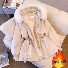 派克服冬季棉服外套女毛外套显瘦加绒羽绒棉服厚外套女冬A2242