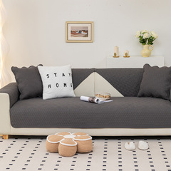 四季通用全棉沙發墊布藝現代簡約雙面純棉刺繡沙發坐墊冬沙發套巾