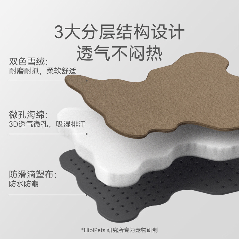 Estera del gato de piel antiadherente resistente a las manchas para dormir nido de gato de verano estera del piso del gato perro estera para dormir mascota cuatro estaciones de dibujos animados gato rascarse estera