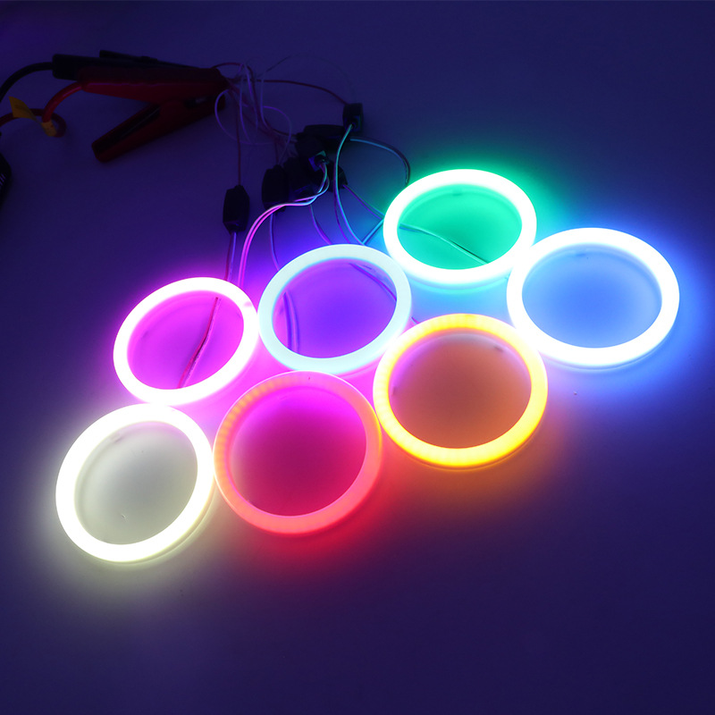 WANGHOI car modified LED light cotton light COB angel eye aperture motorcycle fog light daytime running light headlight aperture