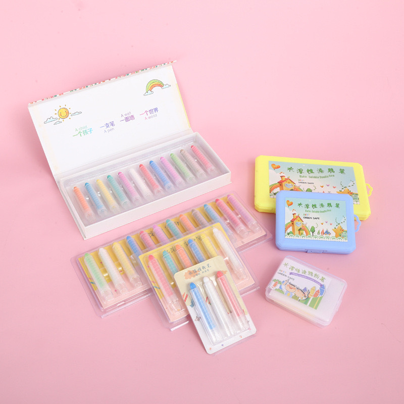 支持贴 牌无尘粉笔儿童涂鸦粉笔 套装水溶性粉笔绘画粉笔带粉笔套